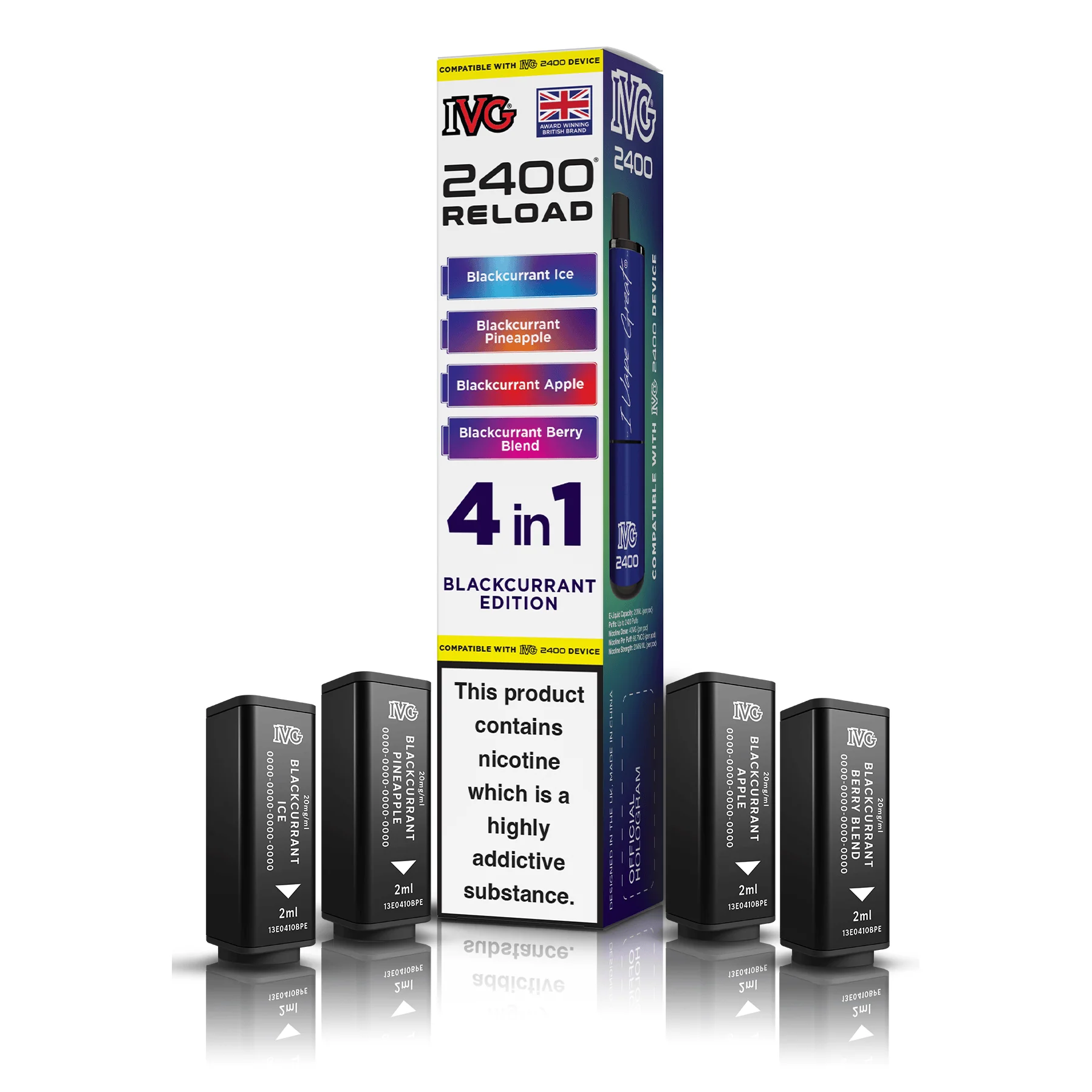 IVG 2400 4-in-1 Blackcurrant Edition Reload Pods