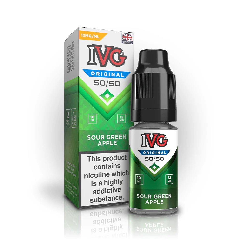 IVG Original 50/50 Sour Green Apple E-Liquid - Image 3