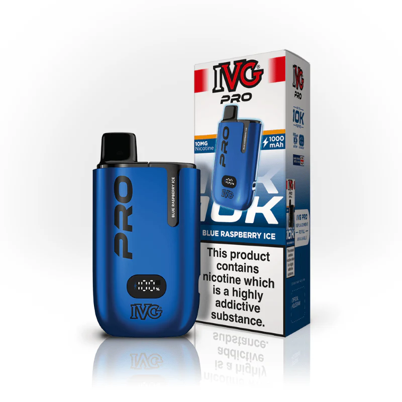 IVG PRO Blue Raspberry Ice Vape Kit - Image 4