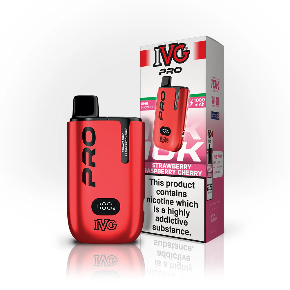 IVG PRO Strawberry Raspberry Cherry Vape Kit - Image 3