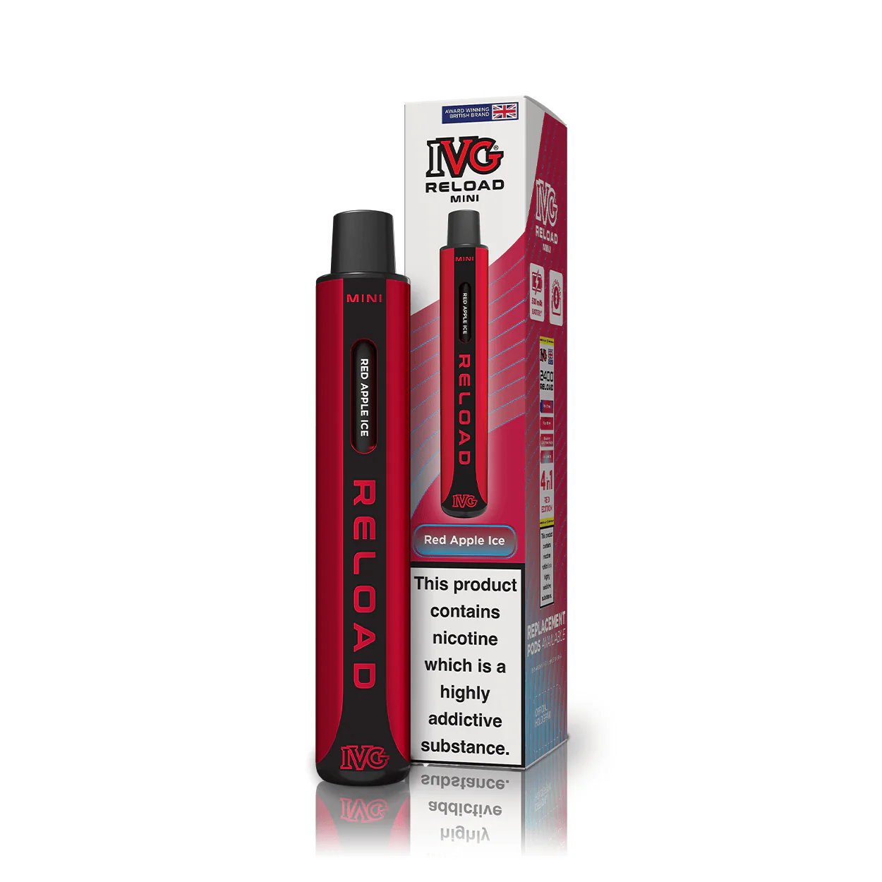 IVG Reload Mini Red Apple Ice Vape Kit