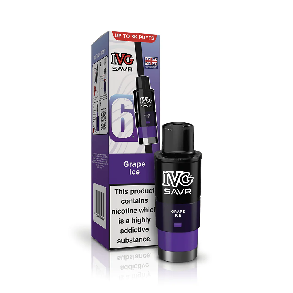 IVG SAVR Grape Ice Refill Pod